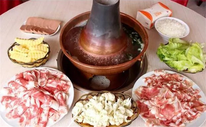 羊肉炭烧铜火锅 羊肉炭烧铜火锅