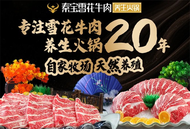 秦宝雪花牛肉养生火锅加盟