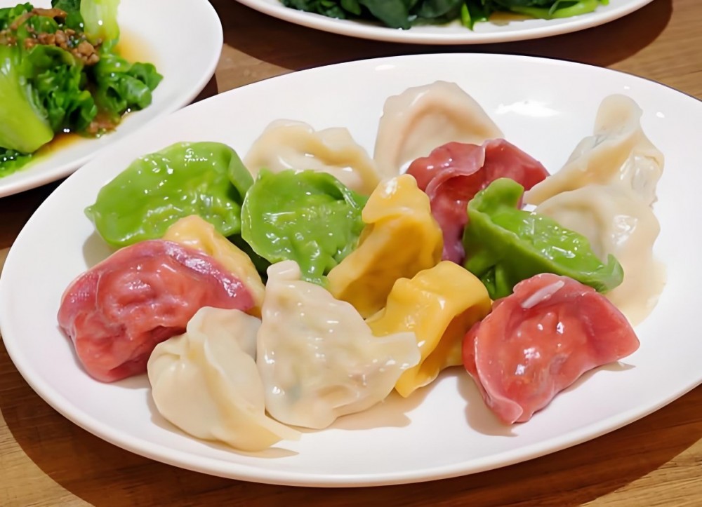 彩色水饺