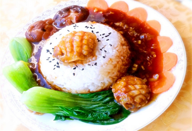 外卖鲍鱼捞饭
