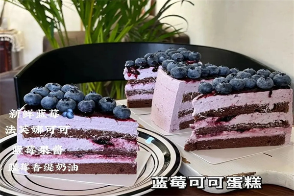 蓝莓可可蛋糕加盟